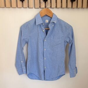 Crewcuts blue boys dress shirt size 8